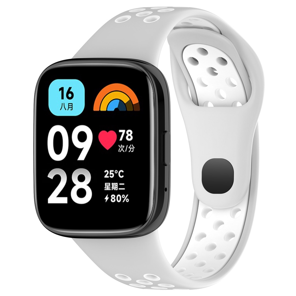 Dây đeo silicon cho xiaomi redmi watch 3 active soft liquid bracelet watch 3 lite sports breathability wrist band