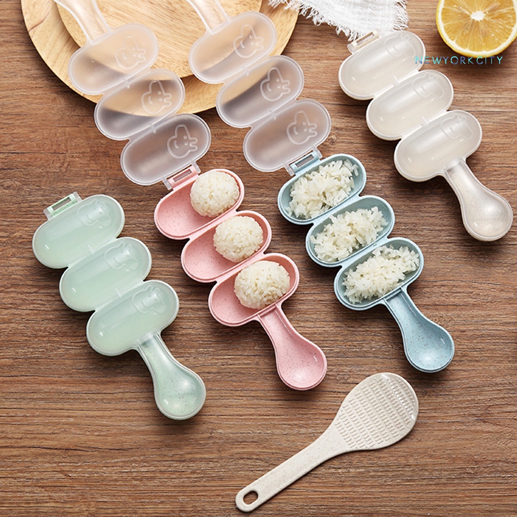 Ny-rice ball mold đơn giản tự làm di động gia đình cho bé ăn máy làm sushi cho gia đình