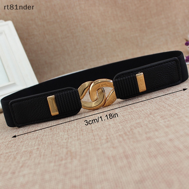 Rt nữ dây thắt lưng đàn hồi rộng thắt lưng kim loại cho nữ dây thắt lưng cummerband n