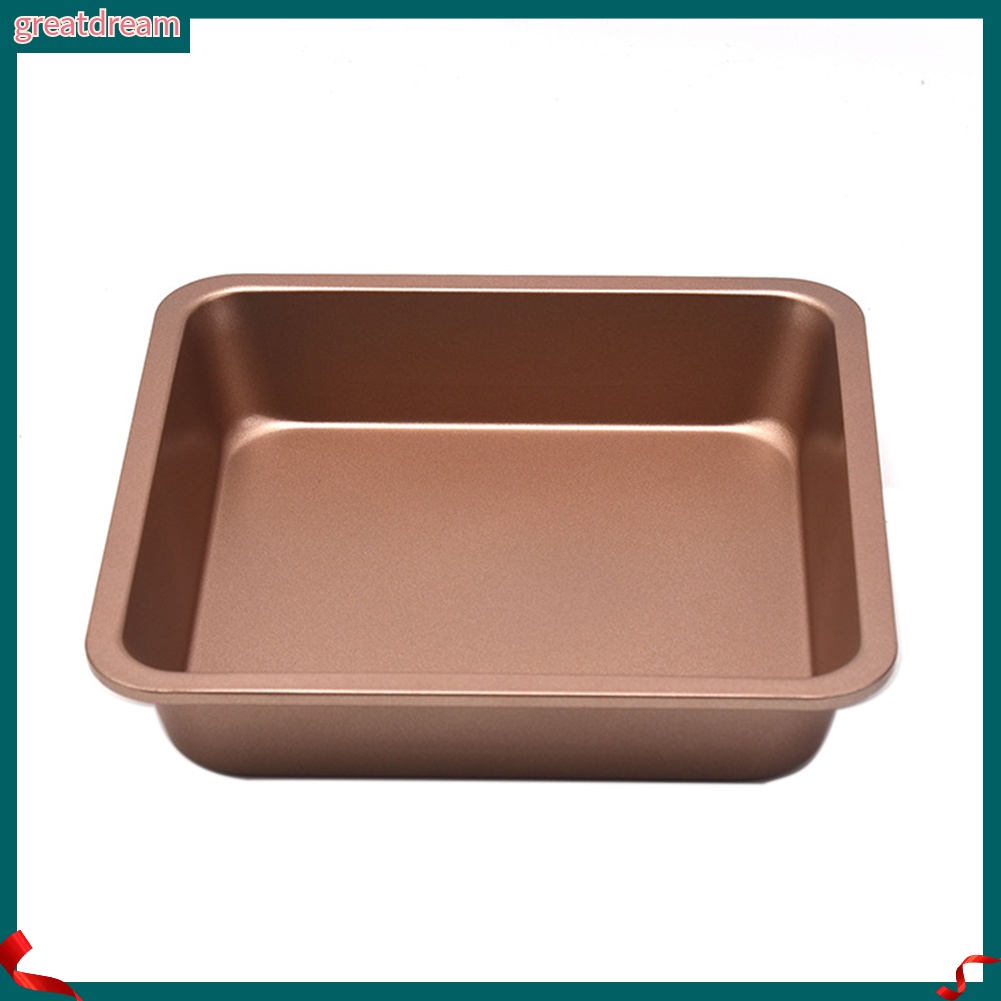{GD} Chảo nướng hình vuông 8 inch lò nướng bằng thép carbon bánh mì cookie bánh khay khuôn nướng