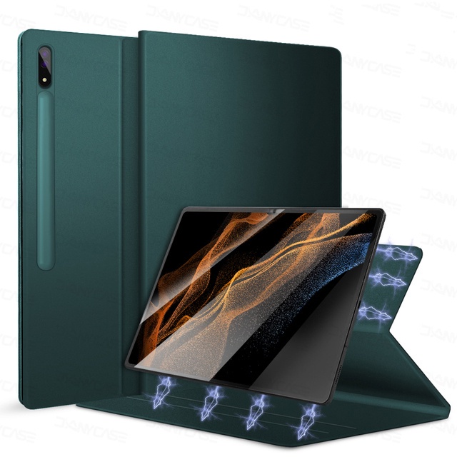 Vỏ cho samsung galaxy tab s9 + 5g 2023 s9 11 "s7 fe 12.4 inch s8 plus s7 12.4 cho samsung galaxy tab s7 s8 11 vỏ từ tính nhẹ và mỏng