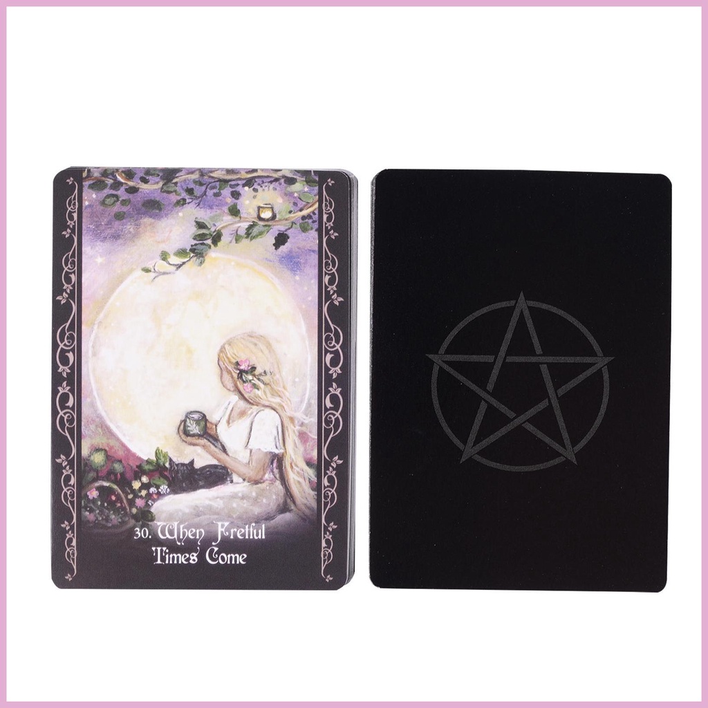 Bói toán tarot cards solitary witch oracle board game công cụ bói toán 45 cái phiên bản tiếng anh mysterious shinvn shinvn