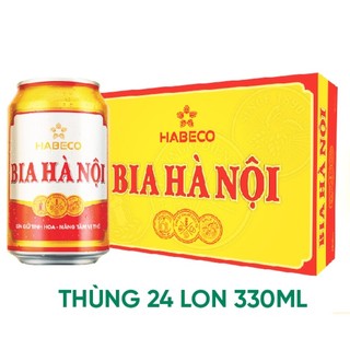Thùng 24 lon Bia Hà Nội - (330ml/lon) bia tết