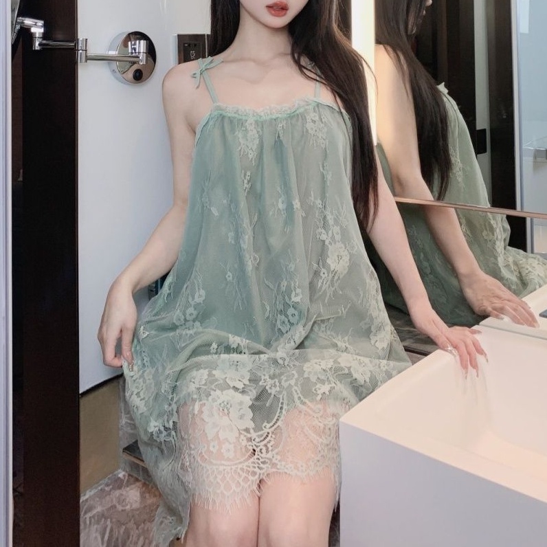 Đầm Ngủ Hai Dây Dáng Rộng Phong Cách Công Chúa Gợi Cảm Hàng Mới 2023