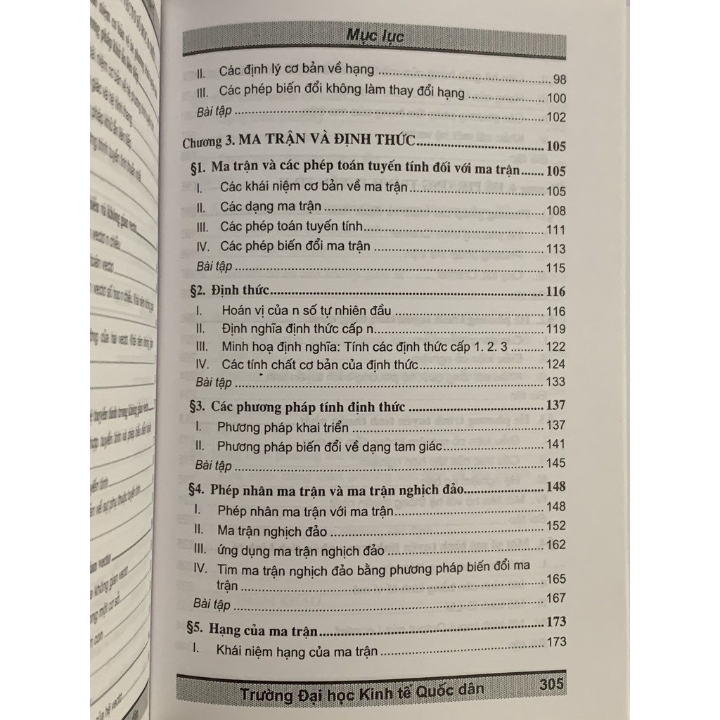 Sách - Giáo Trình Toán Cao Cấp Cho Các Nhà Kinh Tế - Phần I: Đại Số Tuyến Tính - Nhà Sách Pháp Luật New