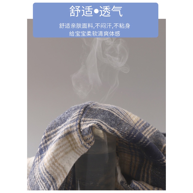 Áo Sơ Mi Dài Tay Chất Liệu cotton Họa Tiết Sọc Caro Phong Cách Hàn Quốc Thời Trang Cho Bé Gái 70-150cm