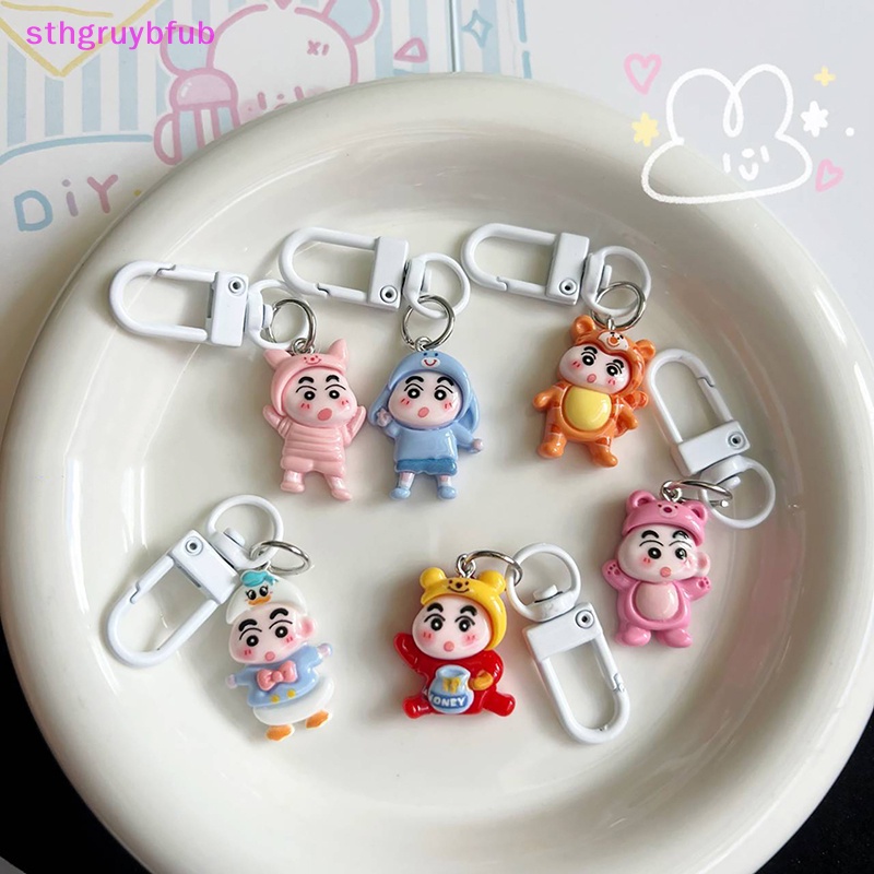 Sthb kawaii cartoon anime keychain cho bé gái người giữ chìa khóa dễ thương túi mặt dây chuyền trang trí túi trang trí phụ kiện vn
