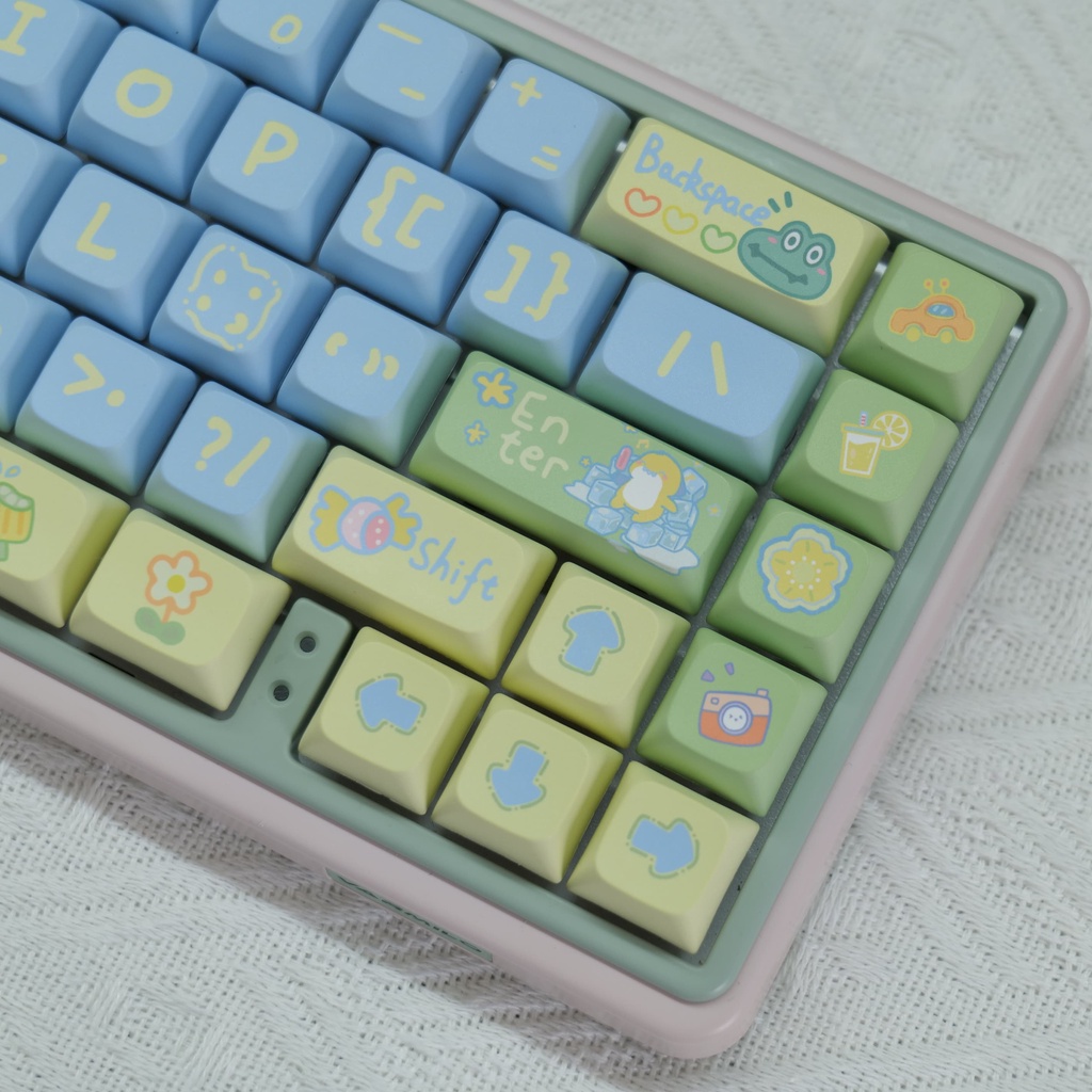 Picnic keycaps xda hồ sơ phim hoạt hình pbt thuốc nhuộm bàn phím cơ phụ keycap