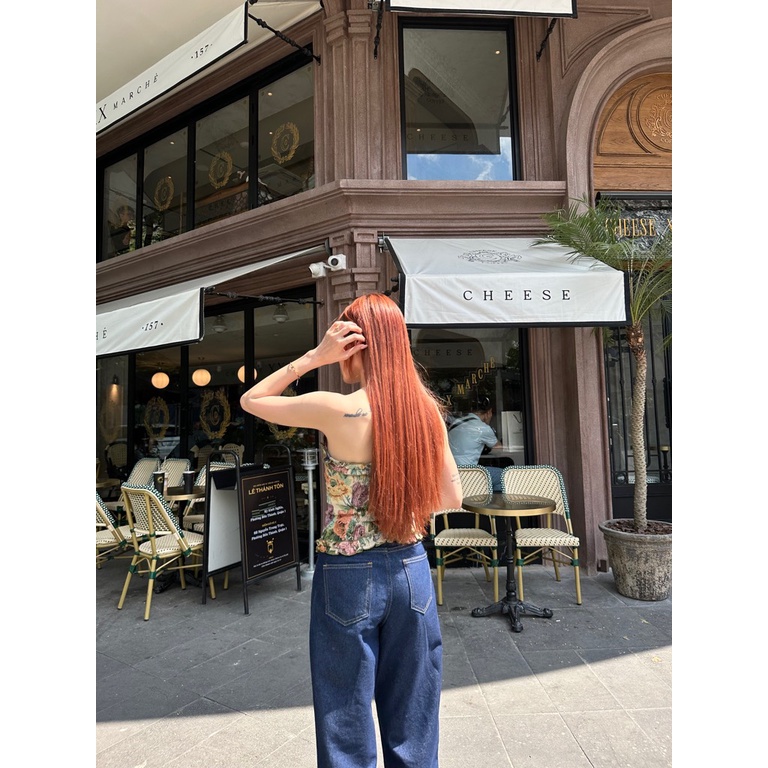RUBIES Quần Jeans Dài Raw Jeans