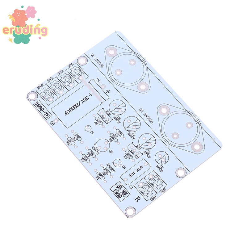 Bảng mạch khuếch đại âm thanh classic hood 1969 pcb hai kênh hifi class a power amp