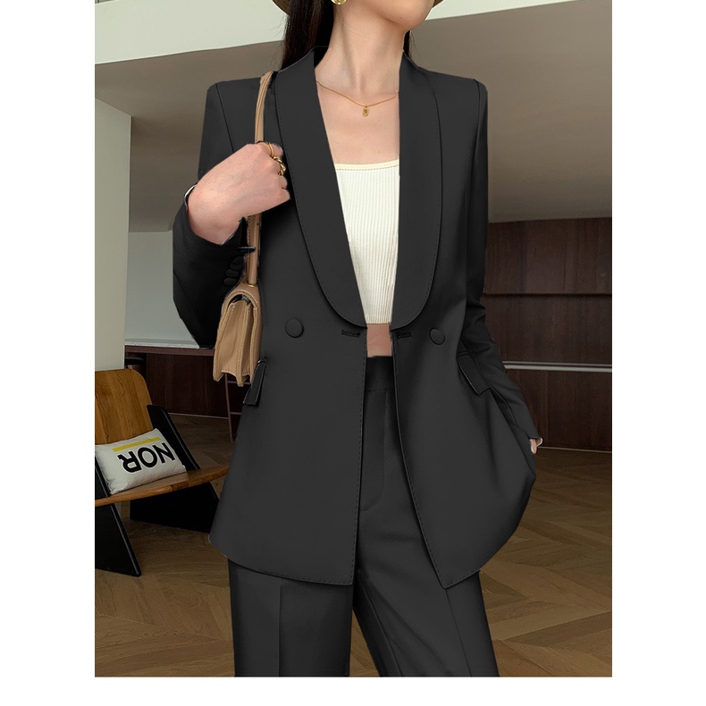 Set Áo Khoác Vest + Quần Dài Thời Trang Xuân Thu Cao Cấp