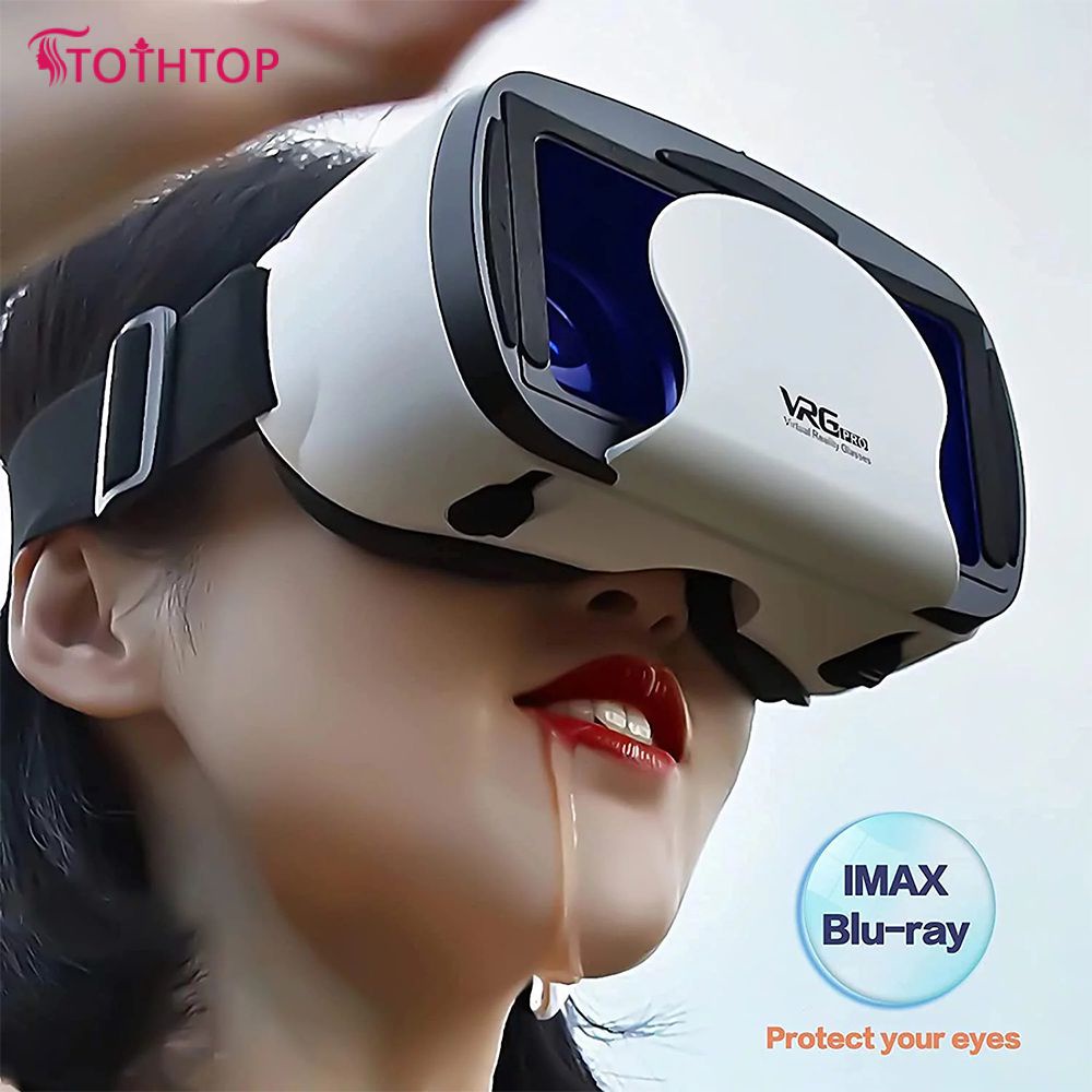 Kính Vrg Pro 3d Vr Thực tế ảo Toàn màn hình Kính Vr góc rộng trực quan cho các thiết bị điện thoại thông minh 5 đến 7 inch [TOP]