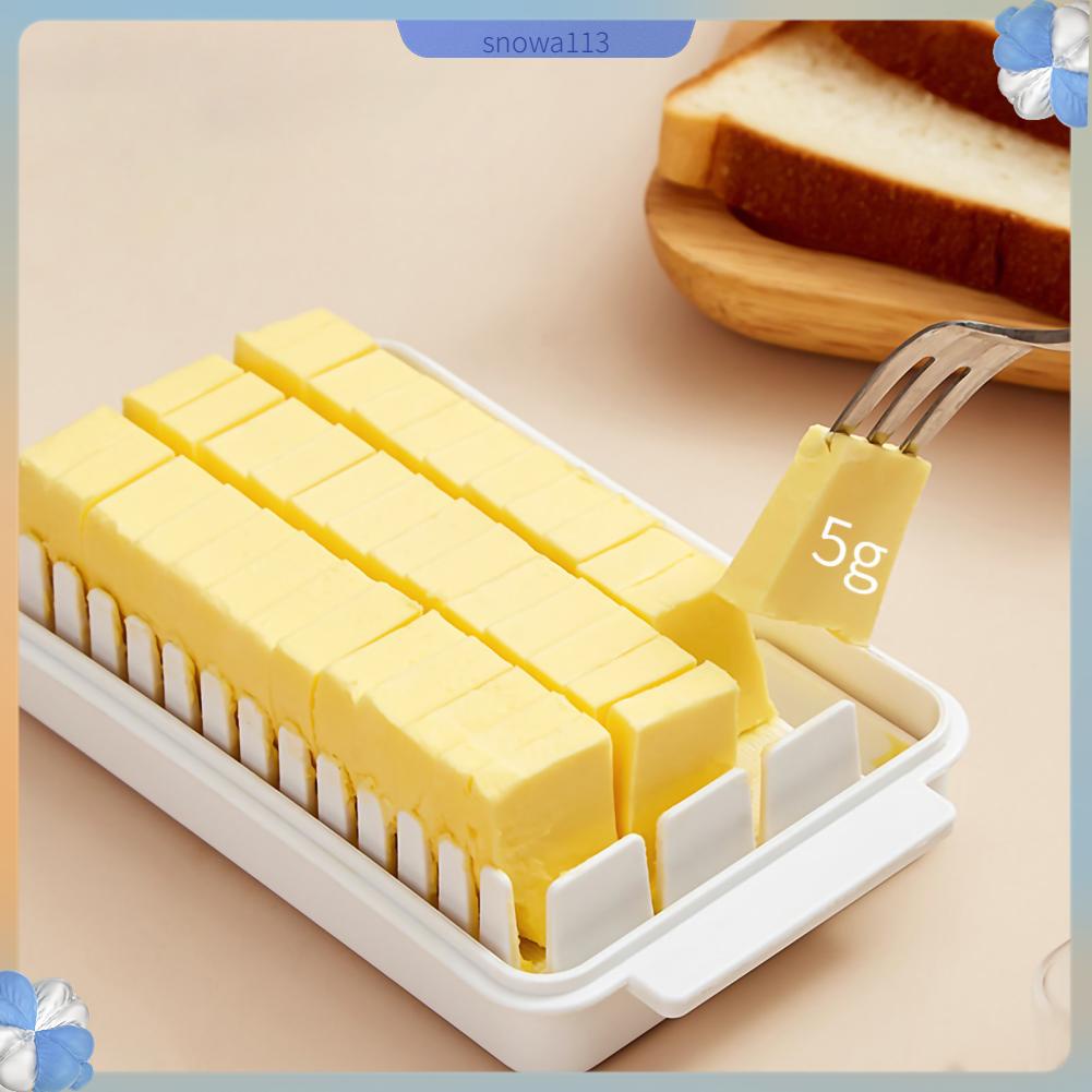 Mini Giay Hộp Cắt Bơ Có Nắp Trong Suốt Đựng Đa Năng Bảo Quản Cho Tủ Lạnh