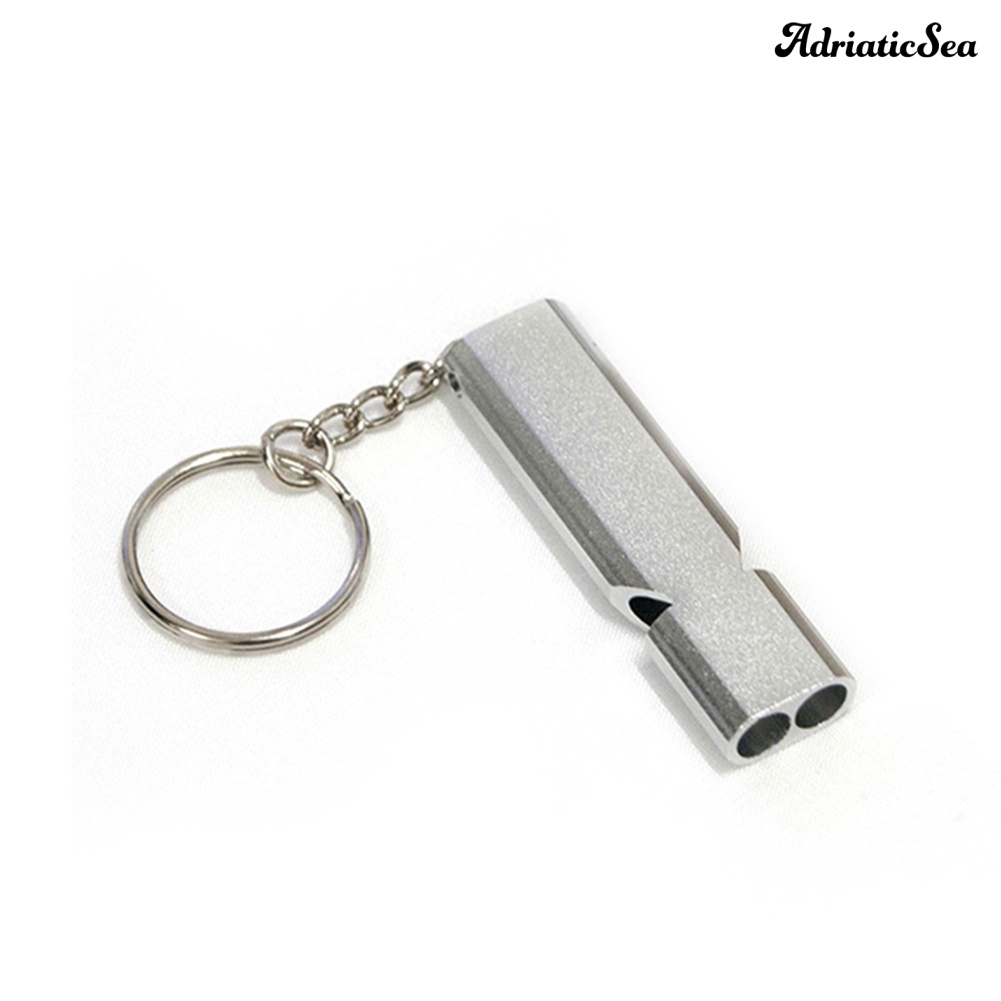Ad-outdoor camping double tube high frequency survival whistle công cụ tự vệ