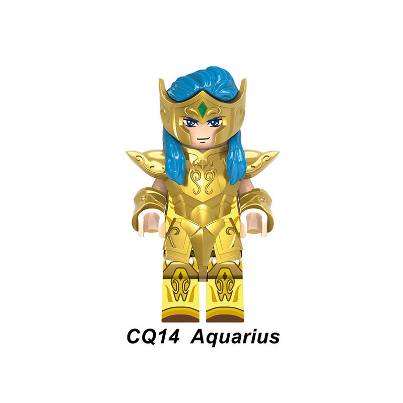 Quà tặng trẻ em vàng mười hai chòm sao khối xây dựng lắp ráp hình đồ chơi mô hình saint seiya