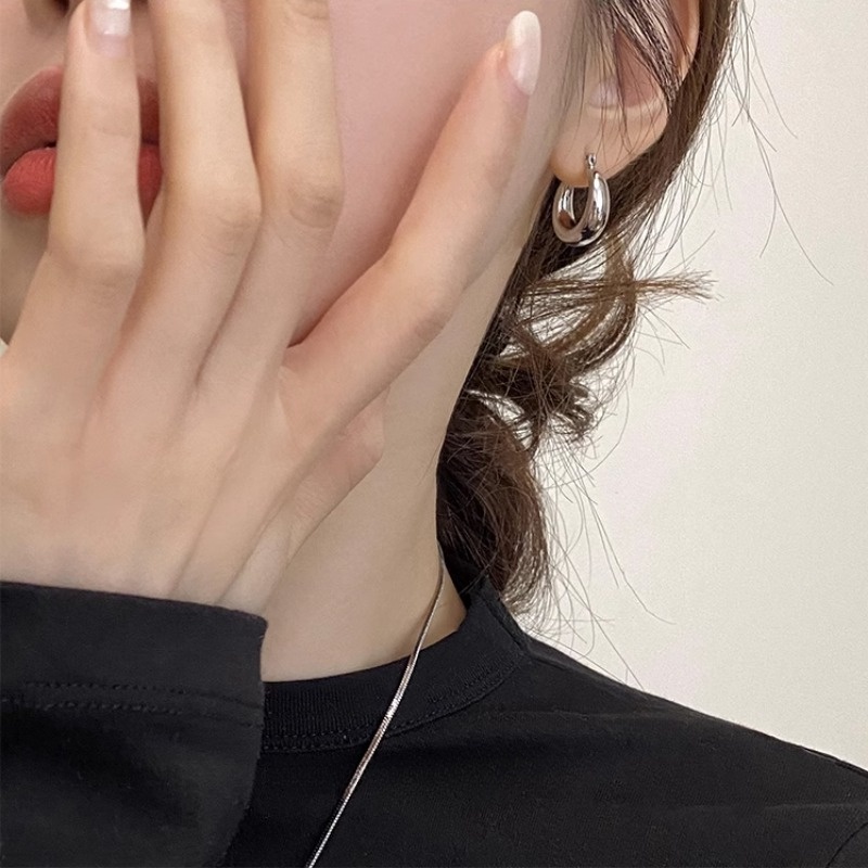 Bông tai WE FLOWER bạc 925 hình tròn cổ điển thời trang cho nữ