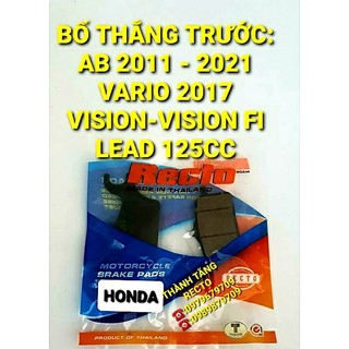 Bố thắng đĩa trước air blade 2011 ~ 2021/vario 2017/vision/vision fi/lead 125cc///
