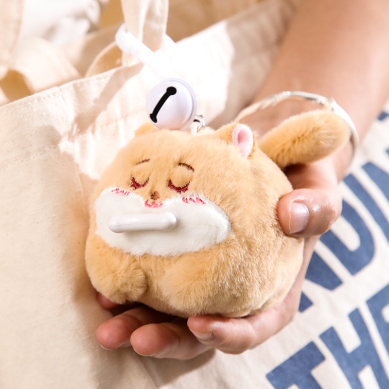 Lợn bay nhỏ dễ thương Kéo dây lắc đuôi Đồ chơi sang trọng Mặt dây chuyền Búp bê Puppy Cat -Rosser2