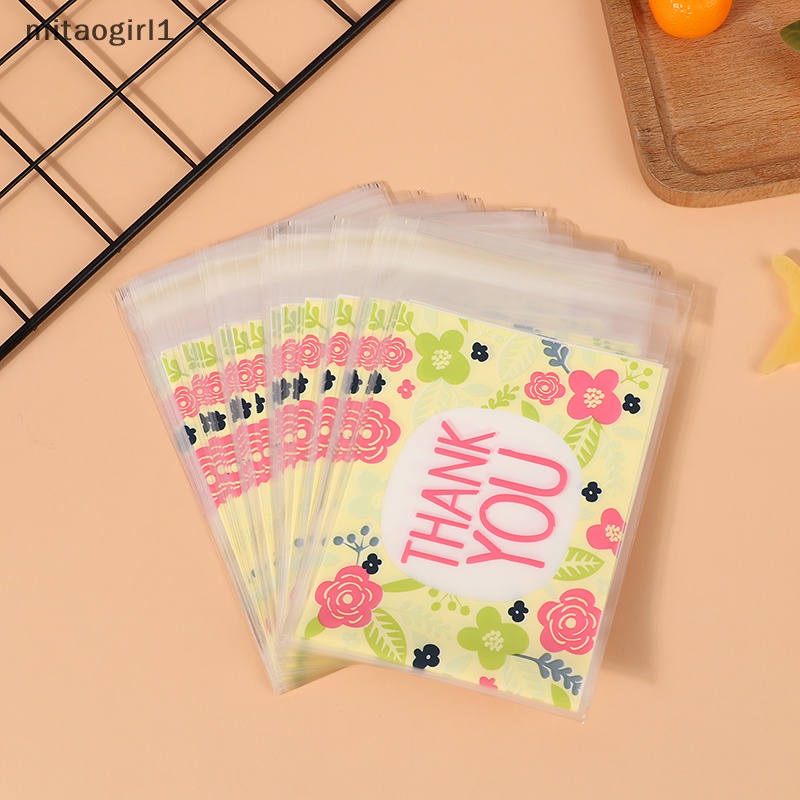 100 cái 10 * 13 cm cảm ơn cảm ơn túi bánh kẹo tiệc cưới ngày lễ tạ ơn túi quà tặng bánh quy nhựa túi đóng gói boutique