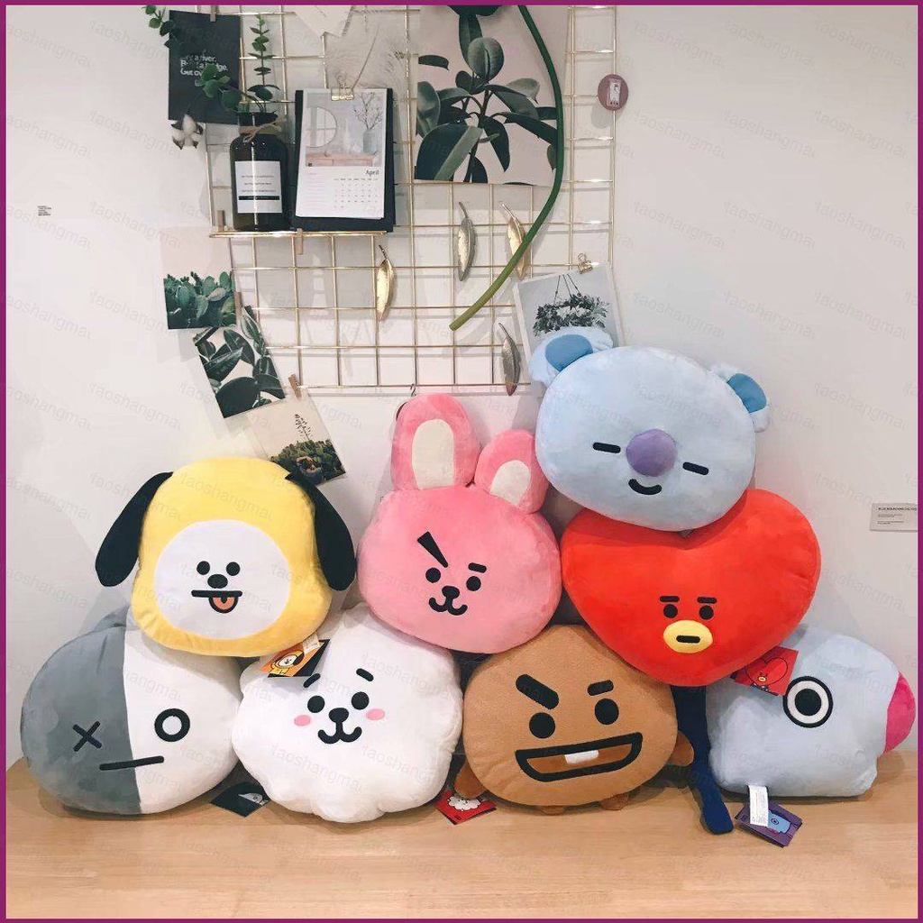 Yt1 kpop bts bt21 đồ chơi nhồi bông búp bê sang trọng rj shooky mang kaoya chimmy tata cookie van gối sang trọng đệm búp bê nhồi bông
