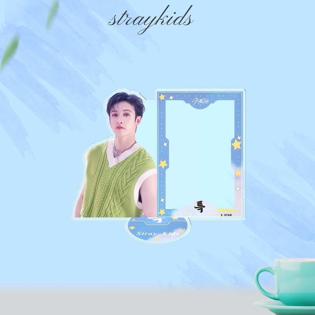 Kpop straykids acrylic standing plaque khung ảnh 5-star mới mảng bám trang trí thẻ nhỏ