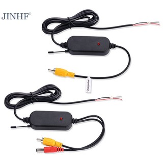 Bộ phát & thu video màu không dây jinhf 2.4g cho camera quan sát dự phòng phía sau ô tô Hot