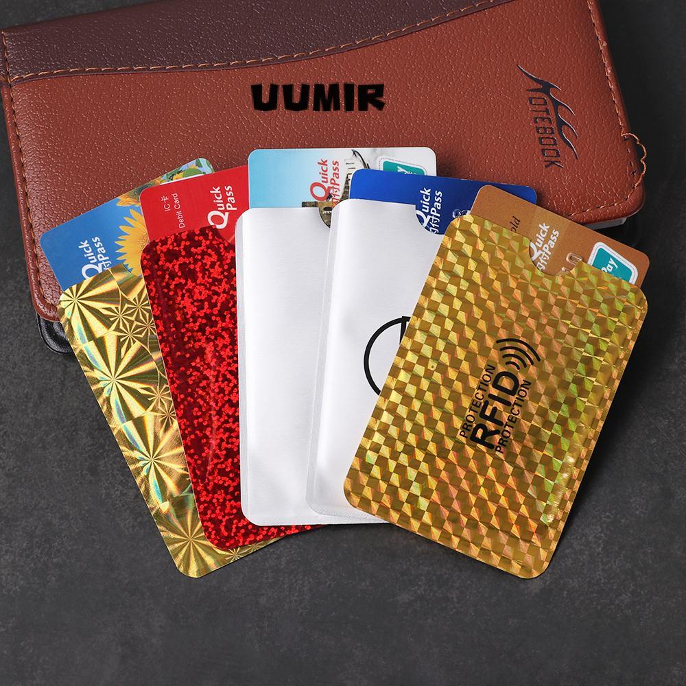 UUMIR 5 cái chủ thẻ che chắn rfid anti-degaussing bảo vệ túi che chắn