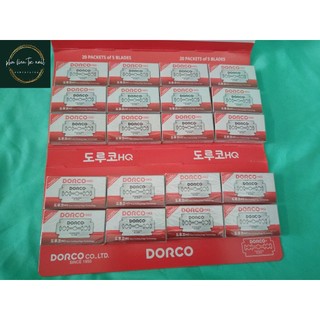 Hộp 100 lưỡi lam dorco HQ đỏ - mp thanh lam