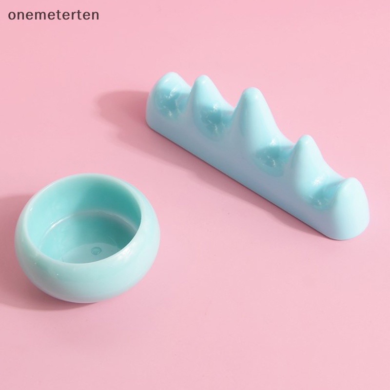 Rten nail art brush cleaner giá đỡ bằng nhựa uv acrylic gel pen pot cleanser cup rửa cốc giá đỡ bàn chải móng tay dụng cụ làm móng chuyên nghiệp n