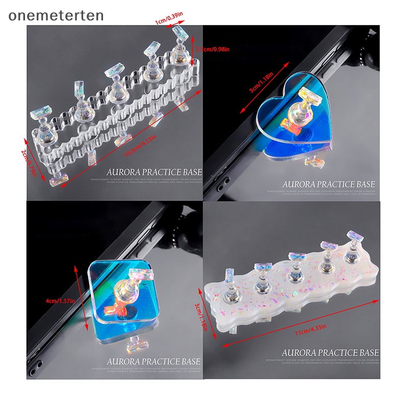 Rten magnetic nail holder acrylic display stand for false nail tips gel polish hiển thị kệ bảng màu dụng cụ thực hành làm móng cung cấp n