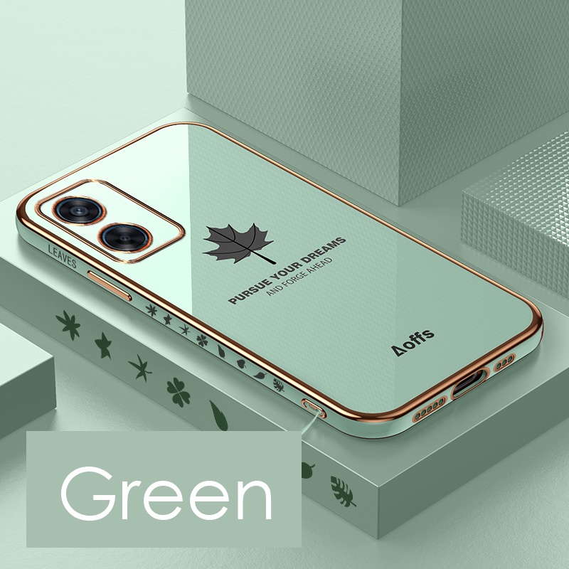 Ôp Lưng Dẻo Họa Tiết Lá Phong Cho oppo a18 a38 a58 a78 4g 5g Ốp