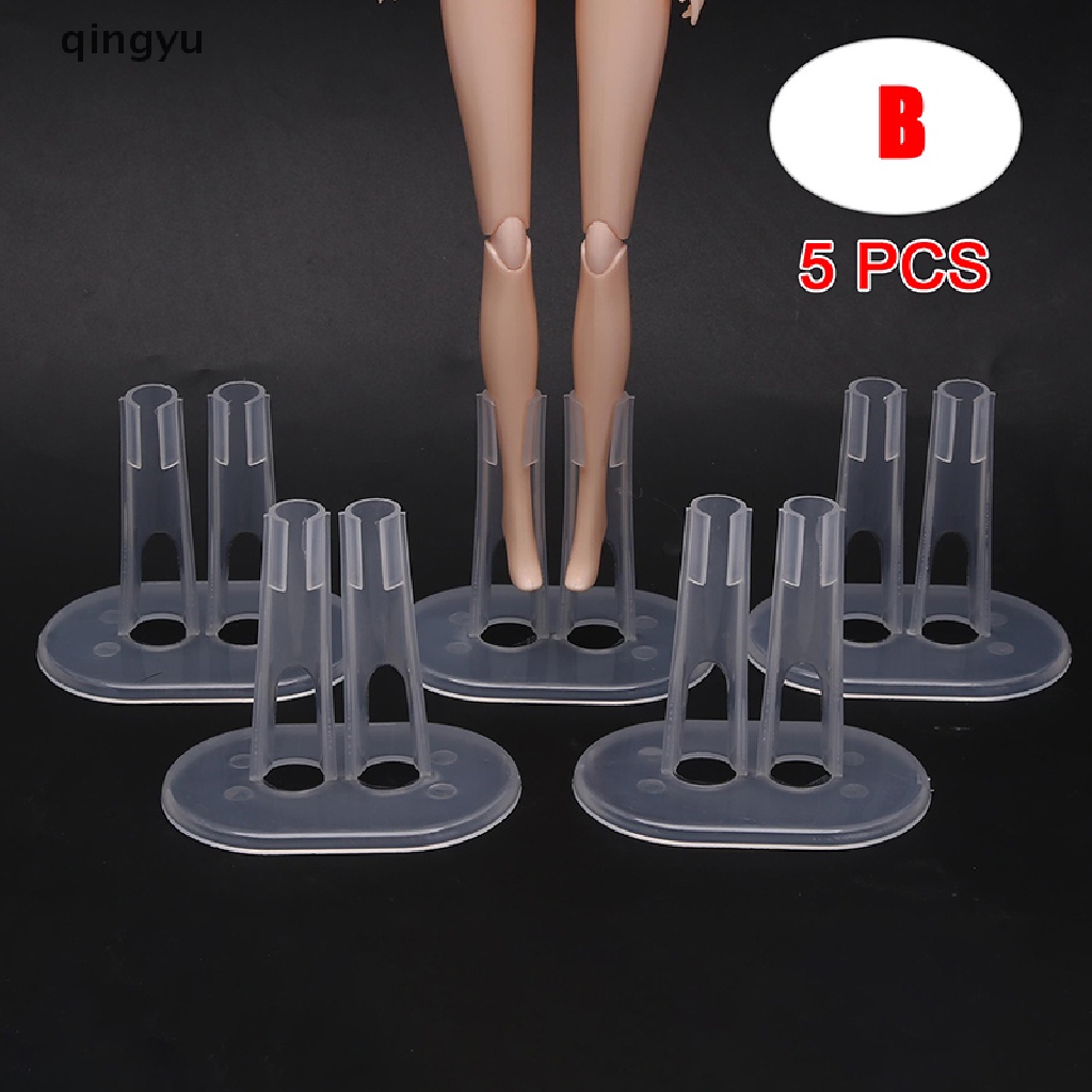 Bộ 5 Chân Đứng Trưng Bày Búp Bê Bằng Nhựa Trong Suốt