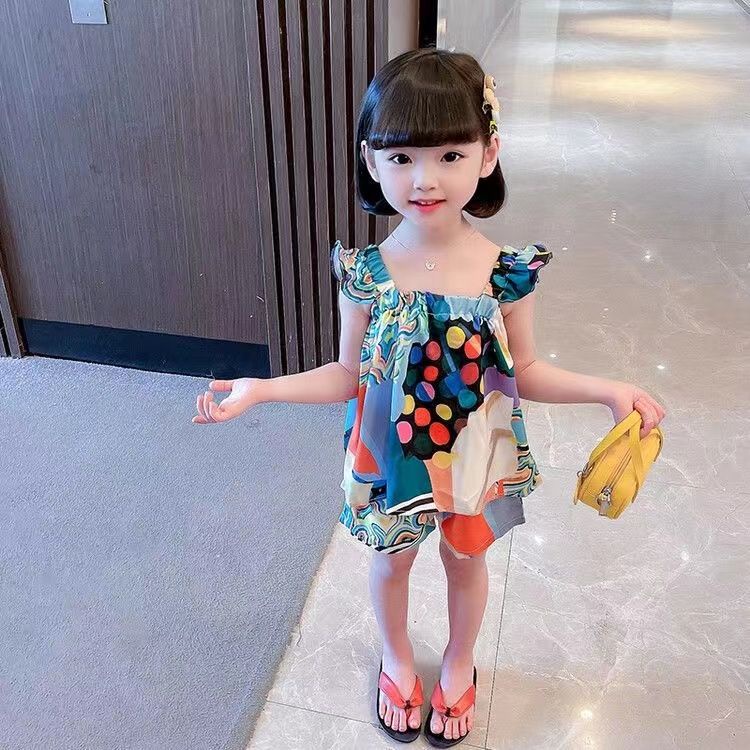 Bộ Áo Hoa Hai Dây + Chân Váy Ngắn Thời Trang Hàn Quốc 2023 Cho Nữ