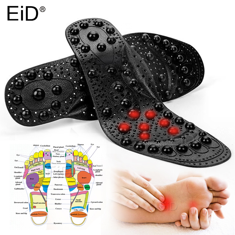 Cặp Đế Lót Giày EiD 68 Bằng Silicon Từ Tính Trong Suốt Giúp Giảm Cân Tiện Dụng