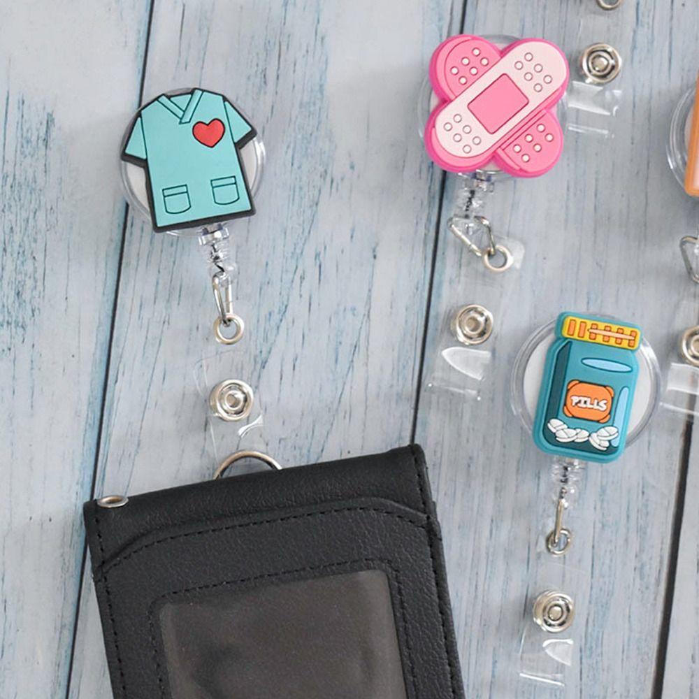 Set 4 Móc Khóa Có Thể Thu Gọn Dùng Để Giữ Thẻ ID Giá Đỡ