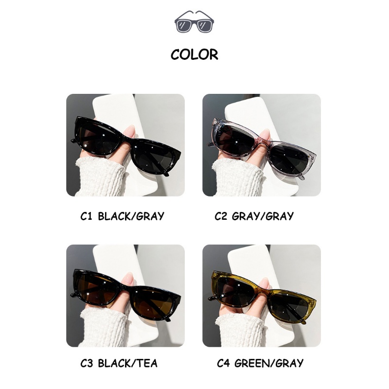 Kính Mát Mắt Mèo Chống Tia UV400 Thời Trang Mới Cho Nữ