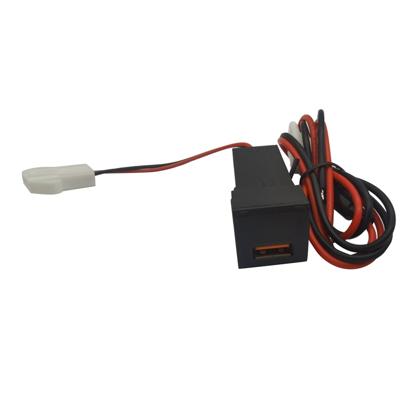 Ổ Cắm Sạc Nhanh USB 3.0 Kèm Đèn LED Hiển Thị Vôn Kế Kỹ Thuật Số Cho Xe Hơi Toyota