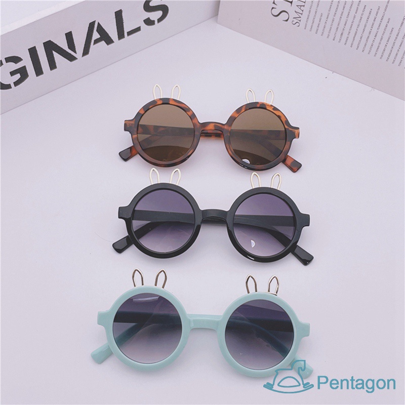 Kính Mát Gọng Tròn Chống Tia UV Phong Cách Retro Thời Trang Cho Bé