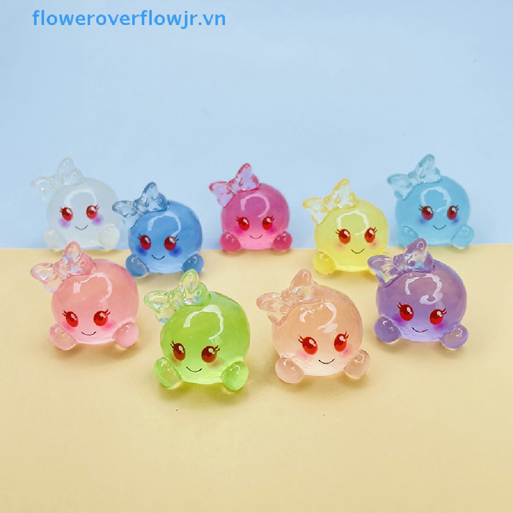 1 Đồ trang trí Bong Bóng Dạ Quang Mini FJR Bằng Nhựa Resin Trang Trí Sân Vườn