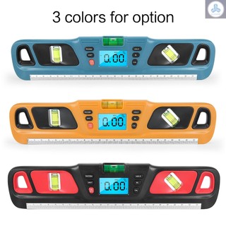 Digital Torpedo Level Protractor Magnetic 4x90°Measuring Range Electronic Angle Grader Inclinometer Electronic Level with   Magnets Incline Test Ruler
