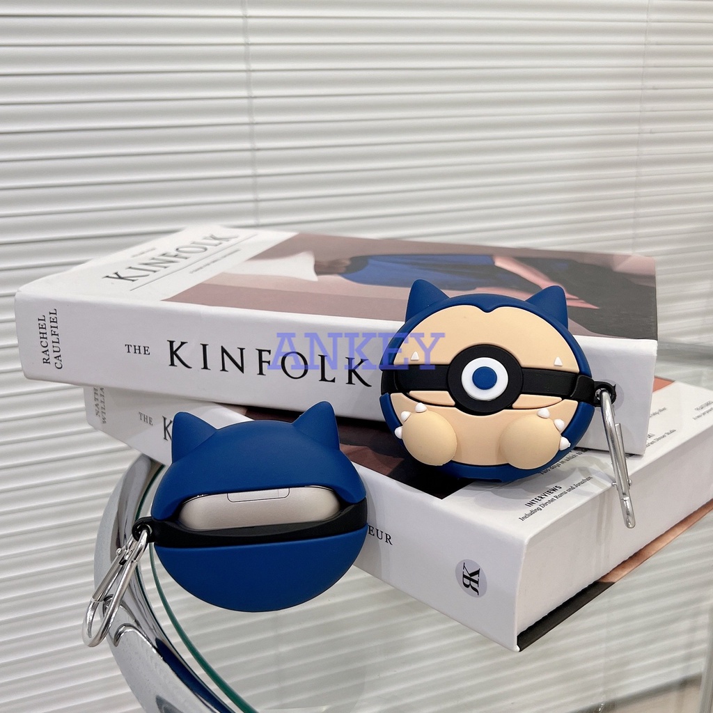 Oppo Enco Air 3 / Air 2 Pro / Buds 2 Vỏ Bảo Vệ Hộp Sạc Tai Nghe Bằng Silicon Hình Khủng Long Có Móc Treo Tiện Dụng