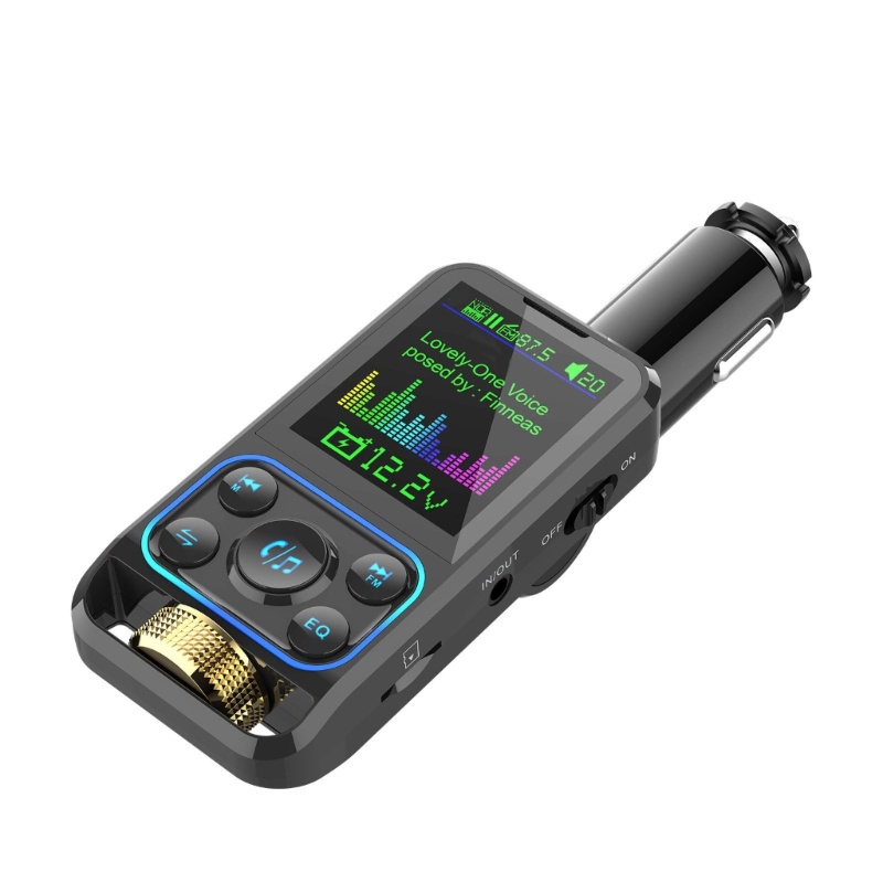 Tẩu Sạc USB QC3 0 PD30W Thu Phát FM / MP3 Cho Xe Hơi