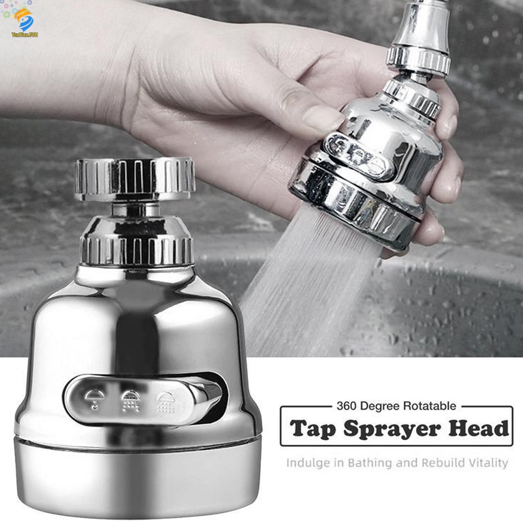 Ổ Cắm Điện 3 Chế Độ 360 Độ TL° Đầu Vòi Nước Chống Bắn Tung Tóe Có Thể Xoay Được