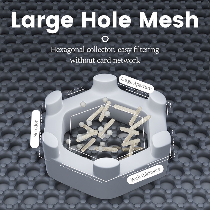 HamshMoc Thảm Lót Sàn Hai Lớp Họa Tiết Tổ Ong Chống Thấm Nước Dành Cho Mèo Cưng