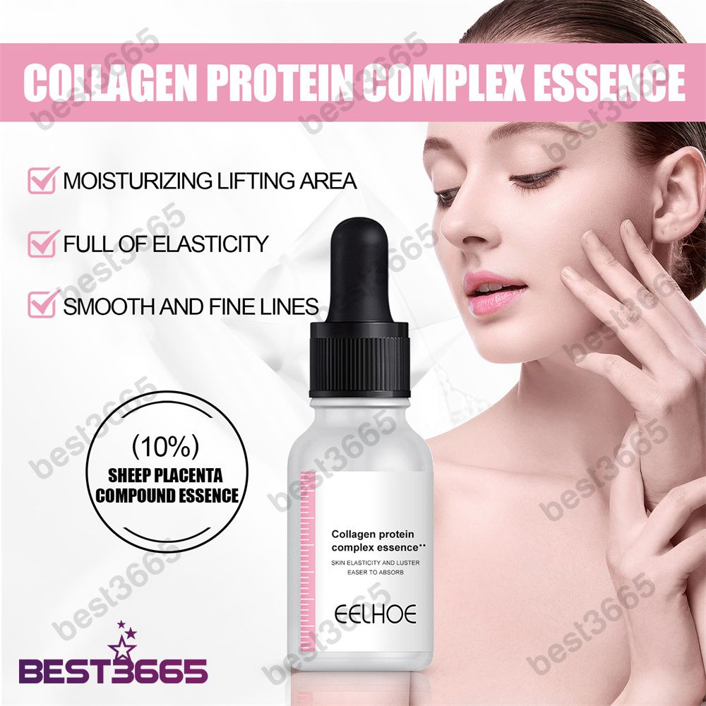 EELHOE Serum Dưỡng Trắng Kem Dưỡng Ẩm Nhau Thai Cừu Collagen Mặt Tinh Chất Làm Mờ Vết Thâm Chống Lão Hóa Nếp Nhăn Chăm Sóc Da Làm Sáng Da 15Ml • Best3665