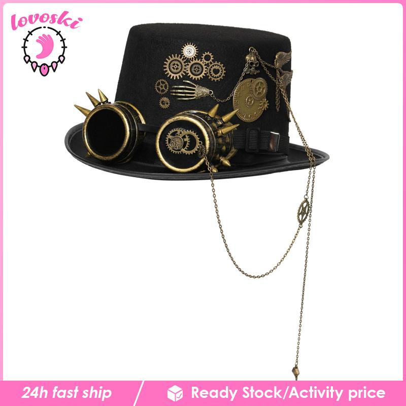Mũ Đội Đầu Hóa Trang Steampunk Phong Cách Gothic Cổ Điển