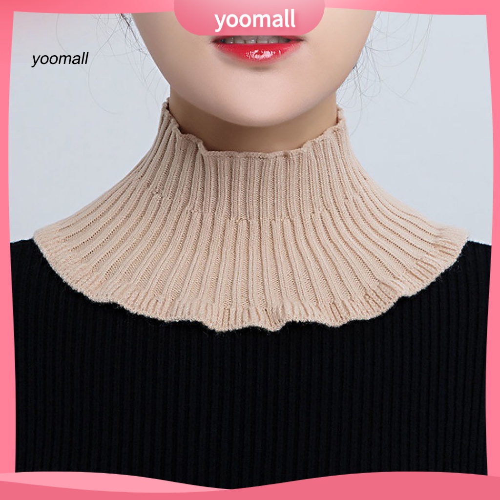 Yo / Cổ Áo Giả Dệt Kim Đẹp Có Thể Tháo Rời Giữ Ấm Bảo Vệ Cổ Cho Nữ