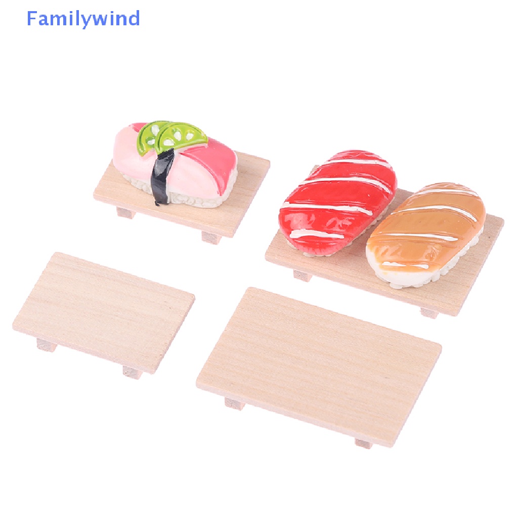 1 Bộ Dĩa Sushi Trái Cây Trang Trí Nhà Búp Bê Tỉ Lệ 1: 12
