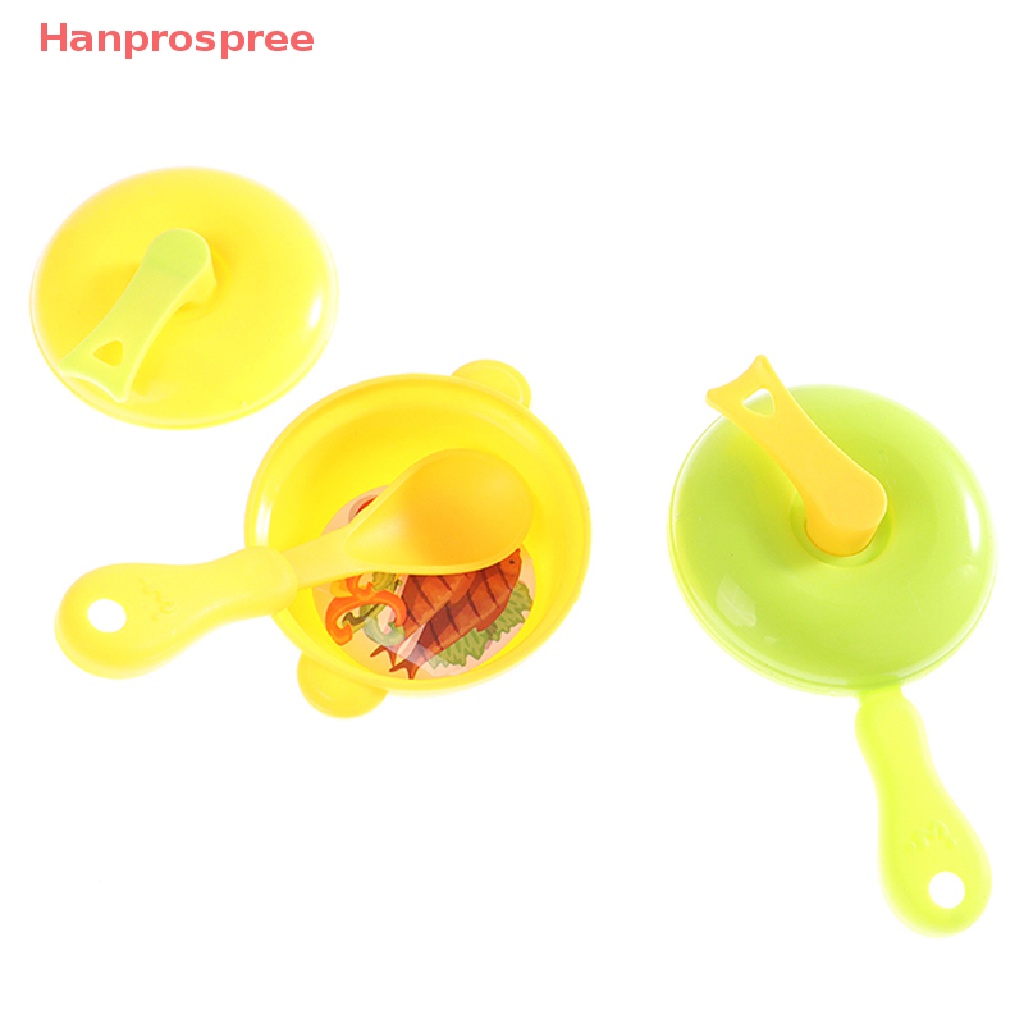 Set 6 Mô Hình Bàn Ăn Mini Bằng Nhựa Tỉ Lệ 1 / 6 1 / 12 Trang Trí Nhà Búp Bê
