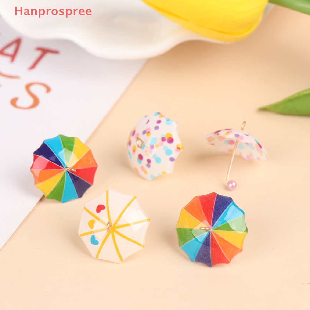 Bộ 5 Dù Mini Tỉ Lệ 1 / 12 Dùng Trang Trí Nhà Búp Bê